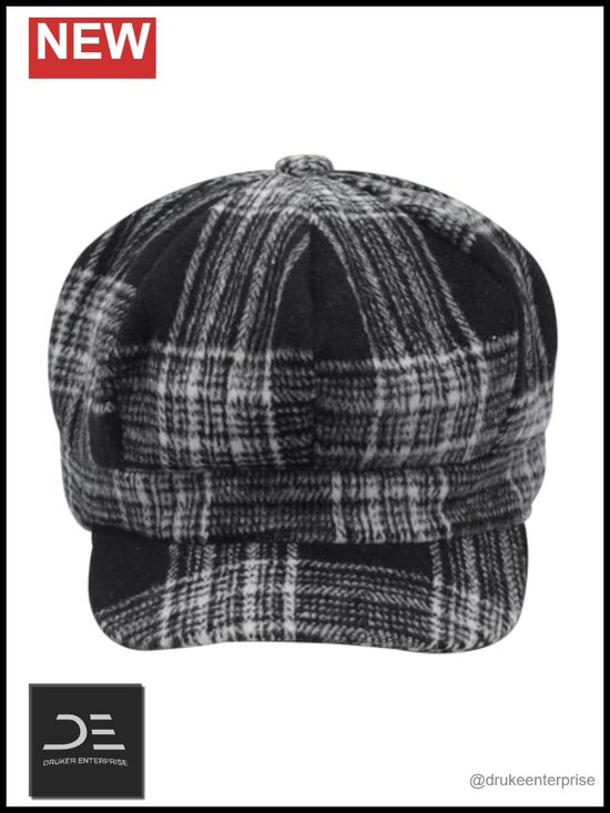 Womens Classic Newsboy Cap 8 Panel Gatsby Cabbie Hat main image 5